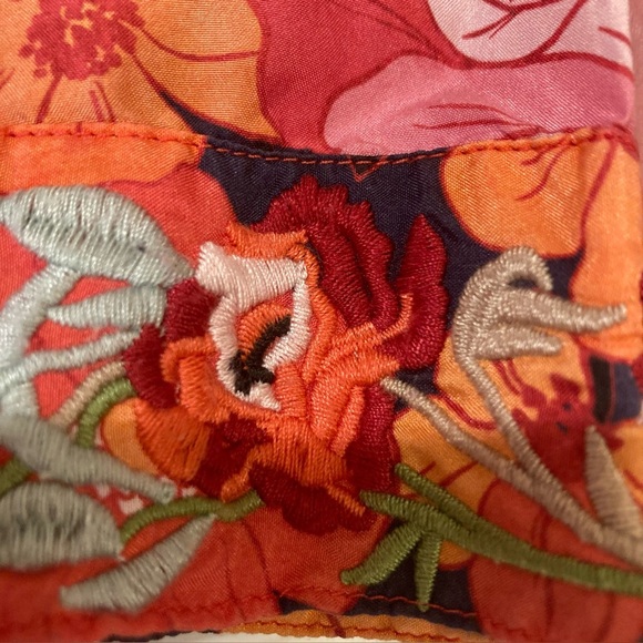 Johnny Was “Becca” button down blouse. 100% silk. Colorful floral print. Size XS - Picture 7 of 9